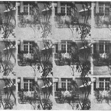Mnohonásobná fotografie, skýtající v Lippmannově přístroji dojem plastický.