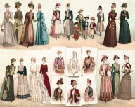 Rok 1899: Nejnovější trendy dámské jarní módy: Trápíte si hlavu s otázkou, jaké módní trendy…