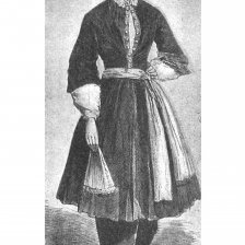 Američanka mis Bloomer, reformátorka dámského oděvu, ve svém zlepšeném kroji.