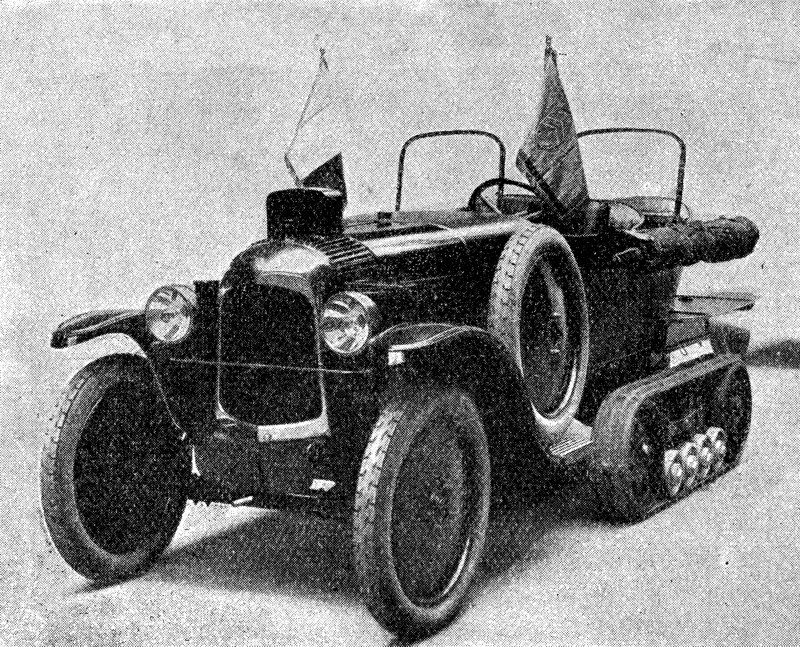 zobrazit detail historického snímku: Nový saharský automobil.