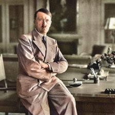 kolorovaná fotografie Adolf Hitler.