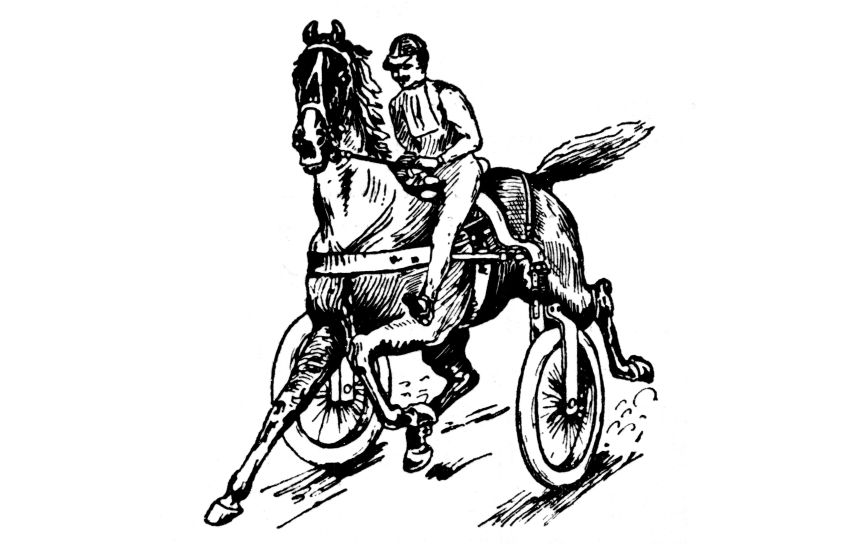 Originální závodní americké sedlo : Zajímavé americké závodní sedlo na koně z roku 1905,…