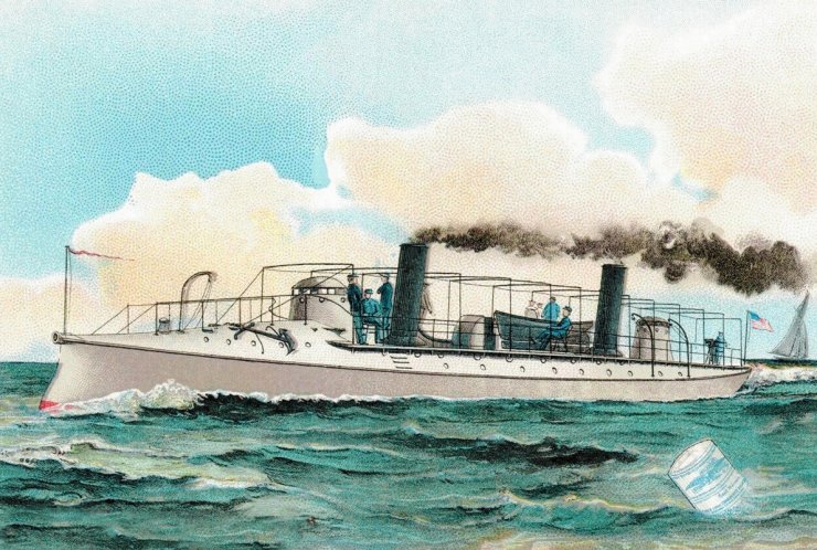 zobrazit detail historického snímku: Americká torpédovka.