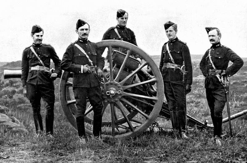 zobrazit detail historického snímku: Anglické dělostřelectvo.