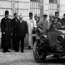 Arcivévoda Karel František Josef v továrně Laurin & Klement