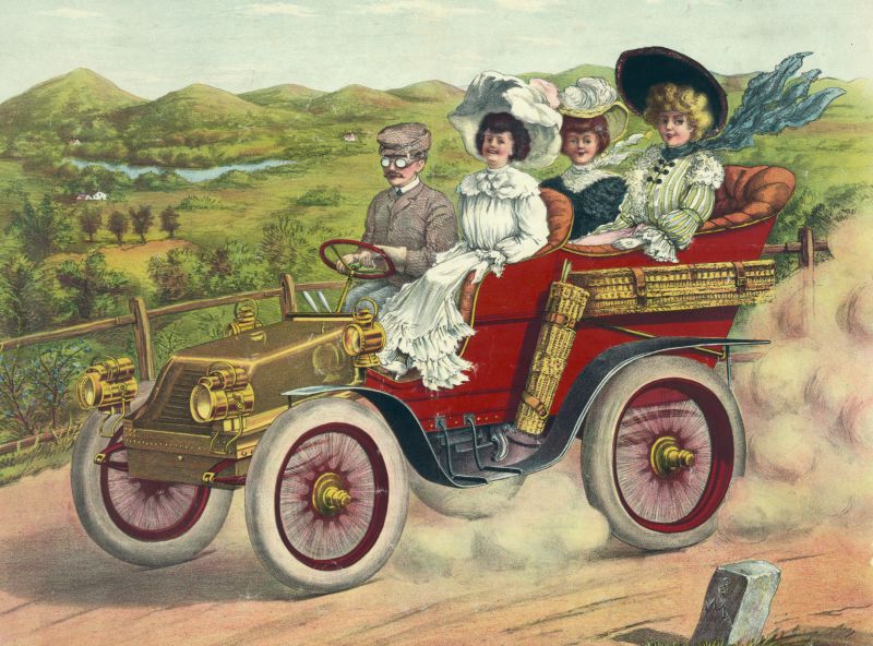 zobrazit detail historického snímku: Automobil.