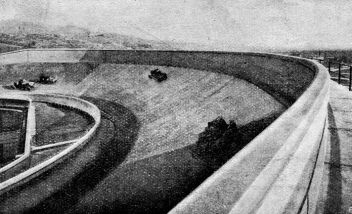 Autodrom na střeše továrny Fiat . - klikněte pro zobrazení detailu