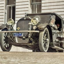 kolorovaná fotografie Automobil.