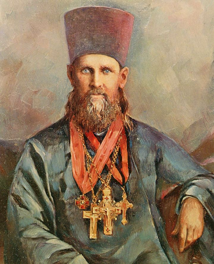 Ruský biskup svatý Jan Kronštadtský. - klikněte pro zobrazení detailu