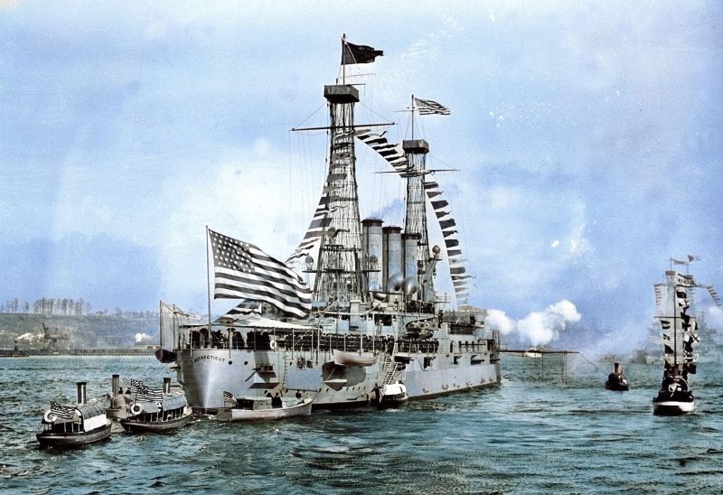 Válečná loď Connecticut. - klikněte pro zobrazení detailu