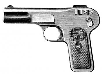 Pistole Browning 7.65 z roku 1901 - klikněte pro zobrazení detailu