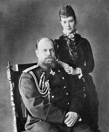 Car Alexander III. a carevna Marie Fjodorovna. - klikněte pro zobrazení detailu