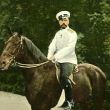retro fotografie Car Mikuláš II.