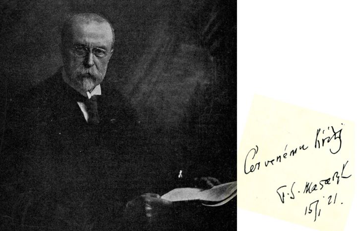 President T. G. Masaryk, čestný předseda Čs. Červeného kříže. - klikněte pro zobrazení detailu