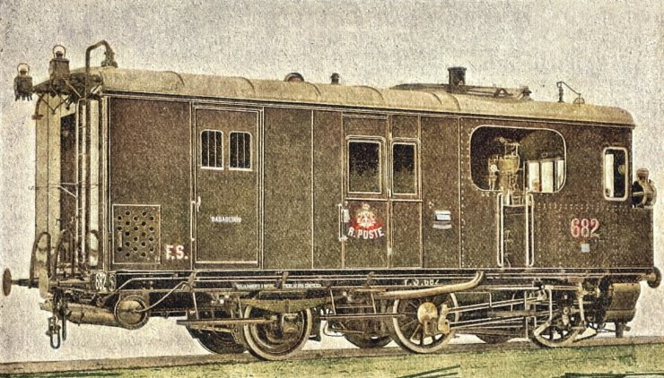 zobrazit detail historického snímku: Parovůz pro italské státní dráhy.