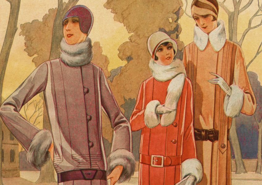 Rok 1927: Nejnovější dámská móda na zimní sezónu: Zajímá vás, jaké módní trendy kralovaly dámské módě…