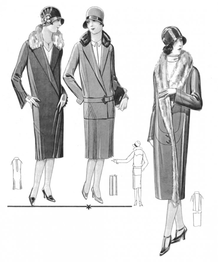 zobrazit detail historického snímku: Dámská moda.