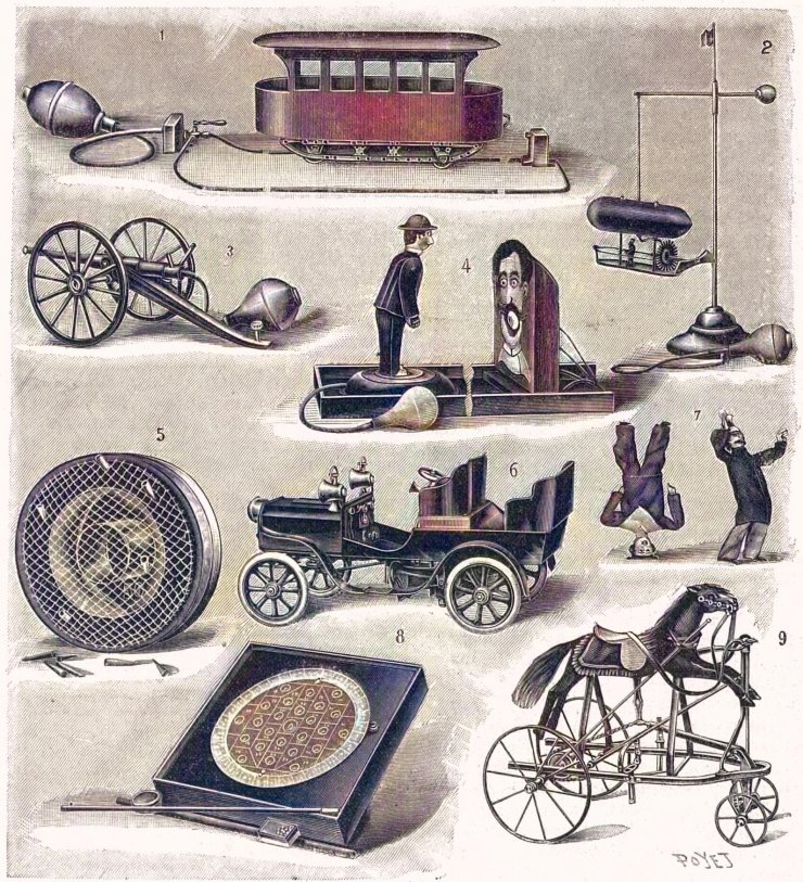 zobrazit detail historického snímku: Vánoční výstava hraček v Paříži r. 1903.