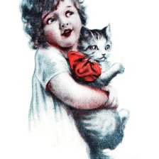 Děvčátko s kočkou