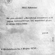 Český dopis šestiletého arcivévody,