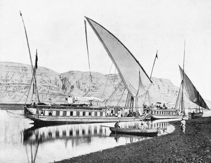 »Dahabeeah« - zábavný člun na Nilu v Egyptě. - klikněte pro zobrazení detailu