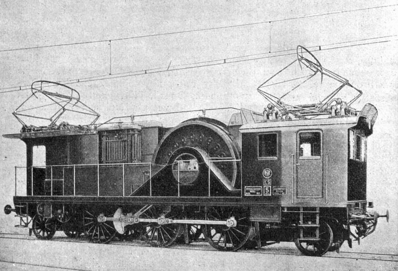 Elektrická lokomotiva Siemens-Schuckert. - klikněte pro zobrazení detailu