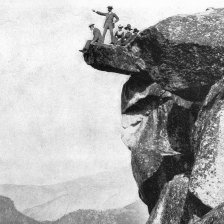 Glacier point, Yosemitské údolí, v Kalifornii.