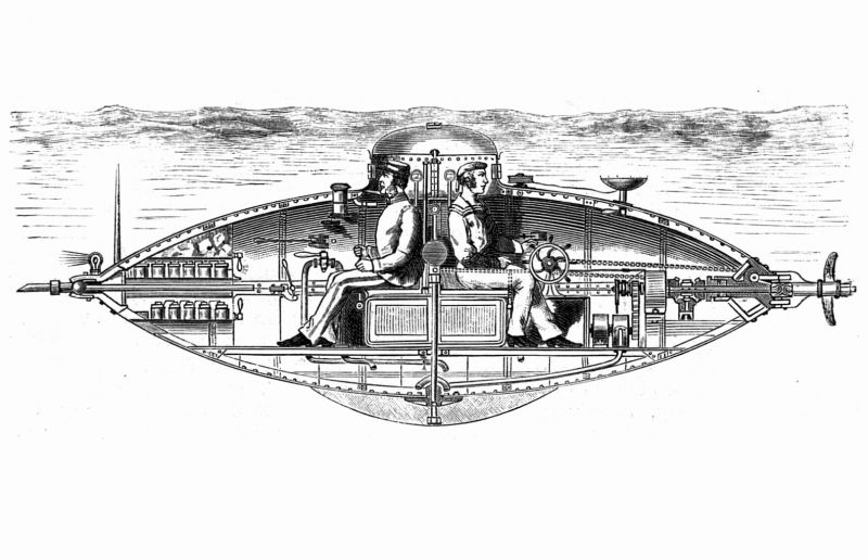 zobrazit detail historického snímku: Goubetův člun podmořský.