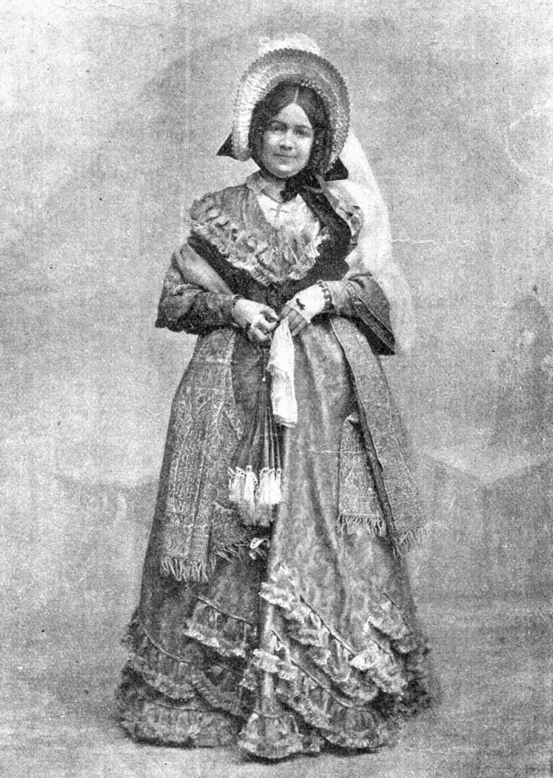zobrazit detail historického snímku: Paní Hanna Kvapilová jako Magdalena Dobromila Rettigová.