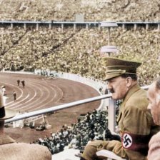 Adolf Hitler na olympiádě v Berlíně.