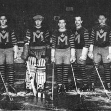 Hockeyový team »Manitoba University«.