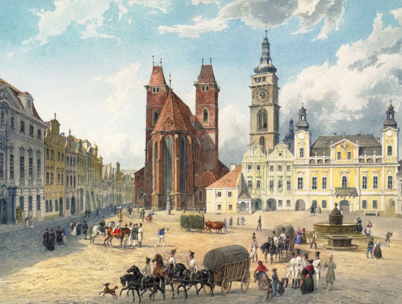 Hradec Králové v roce 1836. - klikněte pro zobrazení detailu