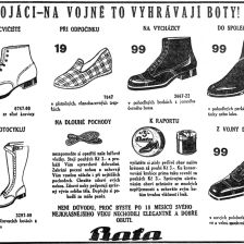 Inzerát fy. Baťa.