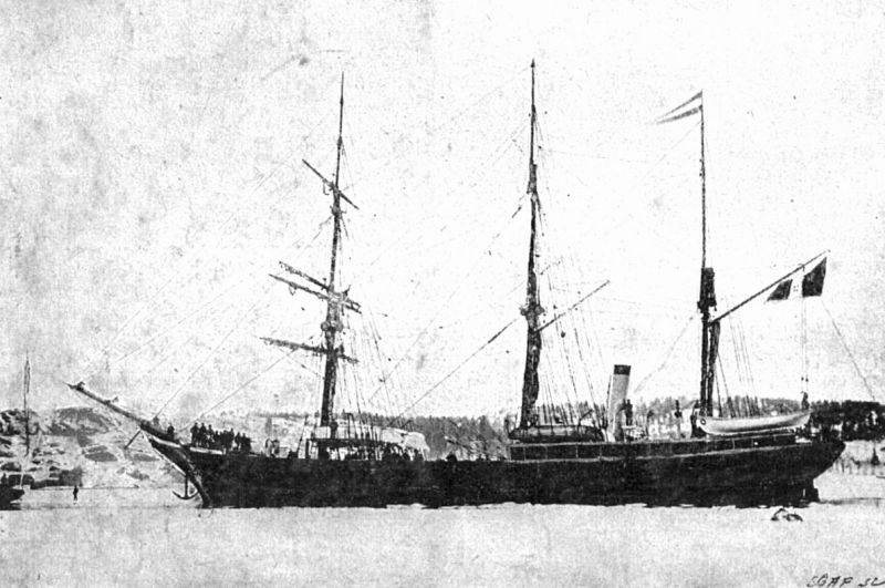 zobrazit detail historického snímku: »Stella Polare«, loď vypravená k severní točně.