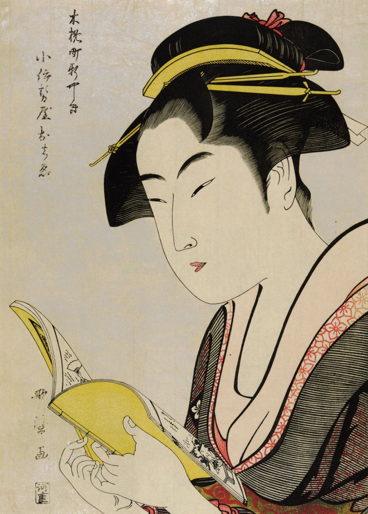 zobrazit detail historického snímku: Japonka s knihou.