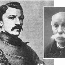 Karel Havlíček Borovský a četník J. Krejčí.