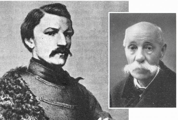 zobrazit detail historického snímku: Karel Havlíček Borovský a četník J. Krejčí.