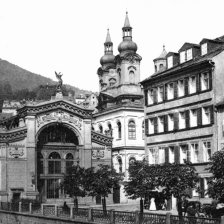 retro fotografie Karlovy Vary.