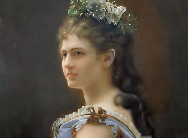 zobrazit detail historického snímku: Kateřina Schrattová, přítelkyně císaře Františka Josefa I.