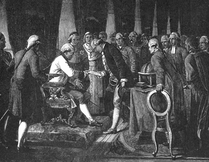 Císař a král český Leopold II. zakládá král. českou společnost nauk v Praze r. 1791. - klikněte pro zobrazení detailu