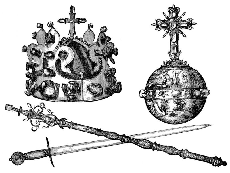 zobrazit detail historického snímku: České korunovační klenoty.