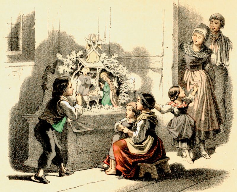 zobrazit detail historického snímku: Vánoce a děti.