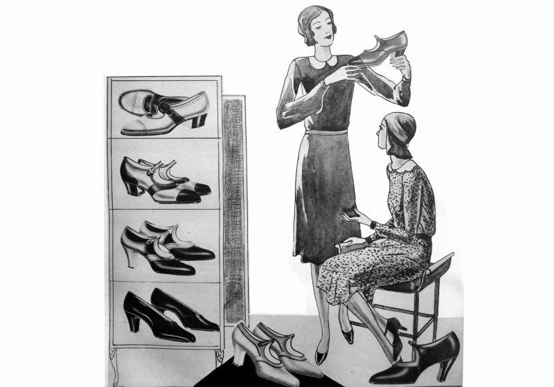 zobrazit detail historického snímku: Dámské módní boty.