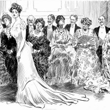 Dáma na plese, autor kresby Charles Dana Gibson.