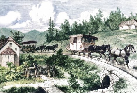 Úplné začátky železniční dopravy na našem území