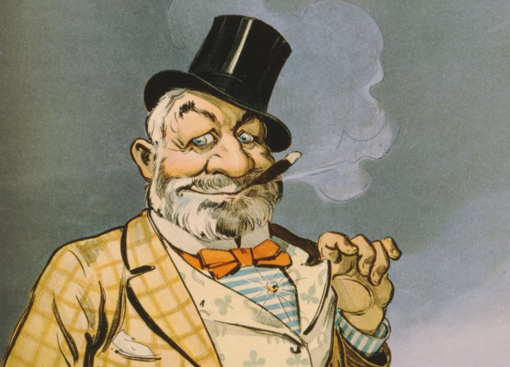 zobrazit detail historického snímku: Kuřák.