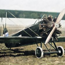 kolorovaná fotografie Stíhačka Avia B-H 21 s motorem Jupiter.