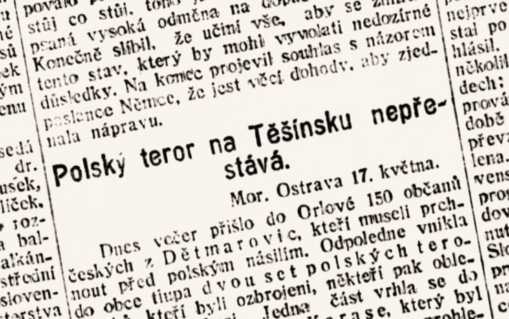 zobrazit detail historického snímku: Titulek z Lidových novin, vydaných 18.5.1920.