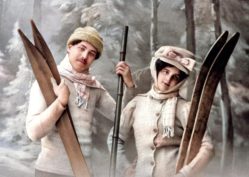 Humor z roku 1933: Proč jsou lyže lepší než žena?: Jaký je rozdíl mezi láskou k lyžování a...