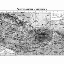 Mapa Ćeskoslovenska.